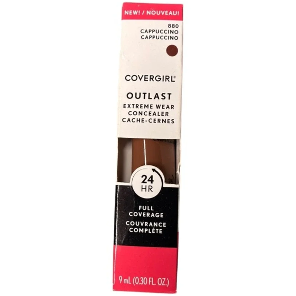 Covergirl Outlast Extreme Wear Concealer 880 Cappucino Full Coverage New‎ In Box